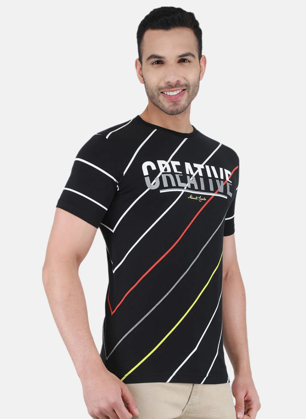 Men Black Printed T-Shirt - Image 6