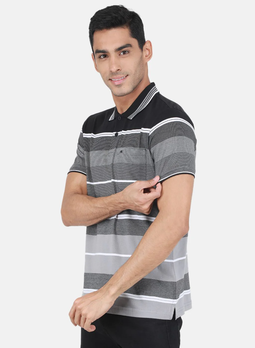 Men Black Printed T-Shirt - Image 2