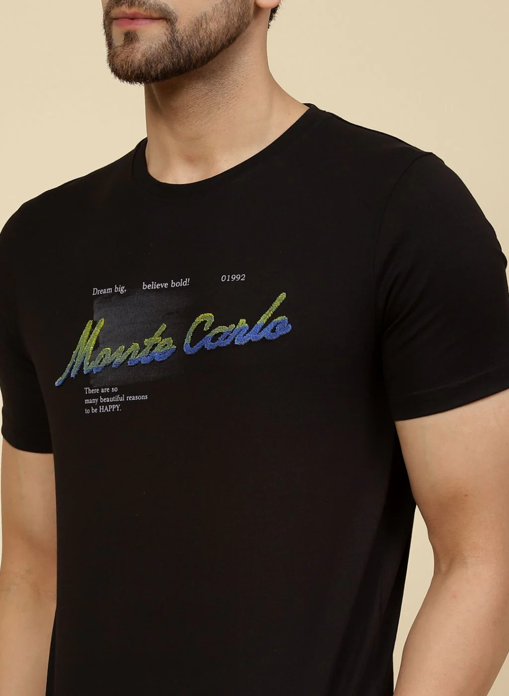 Men Black Printed T-Shirt - Image 6