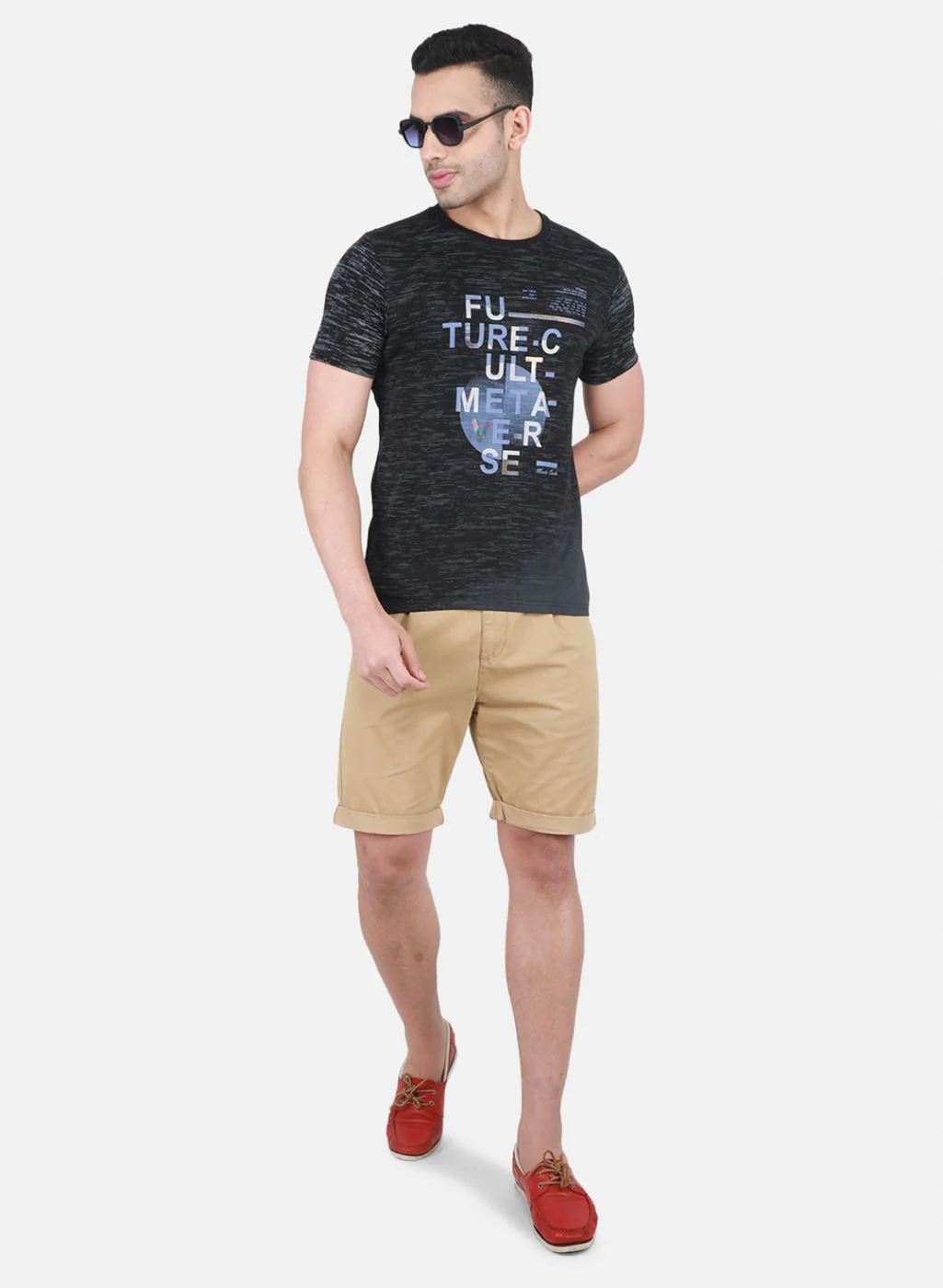 Men Black Printed T-Shirt - Image 4