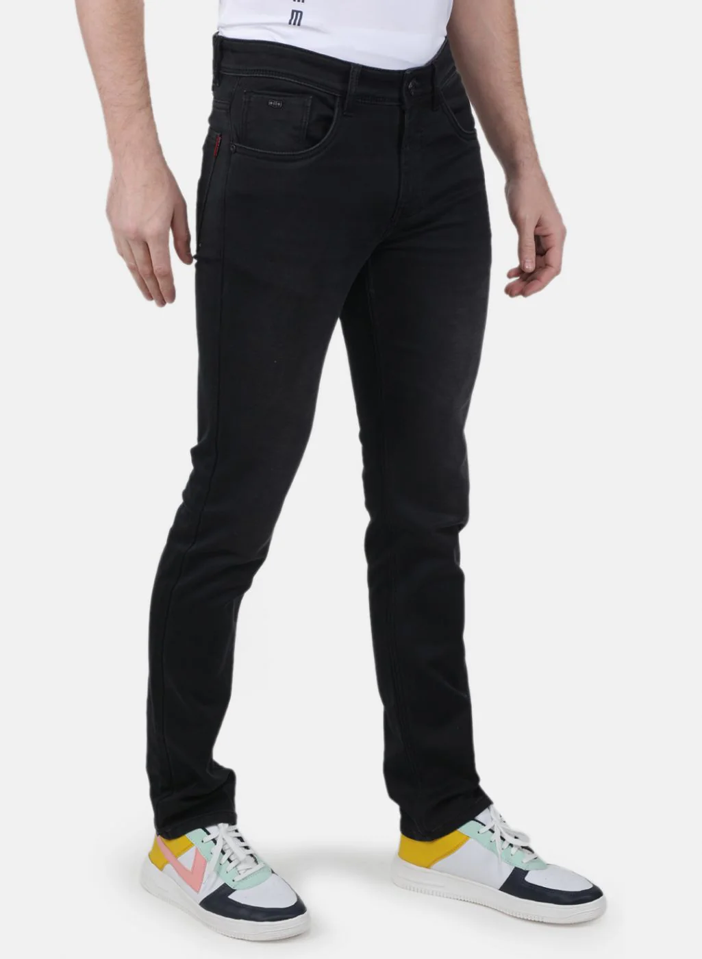 Men Black Regular Fit Denim - Image 6