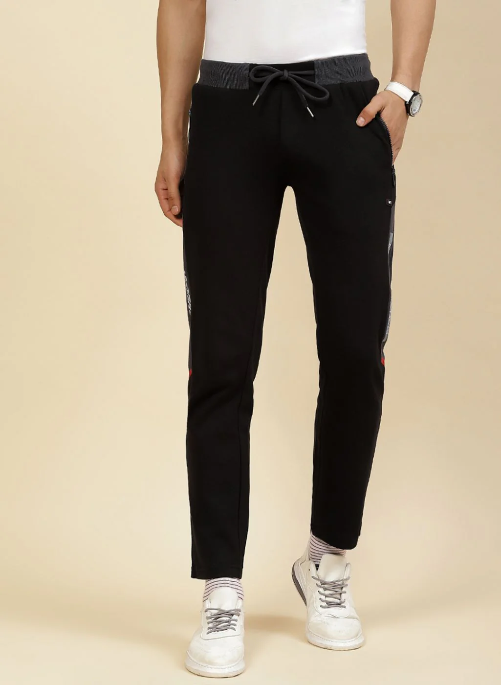 Men Black Regular Fit Lower - Image 2