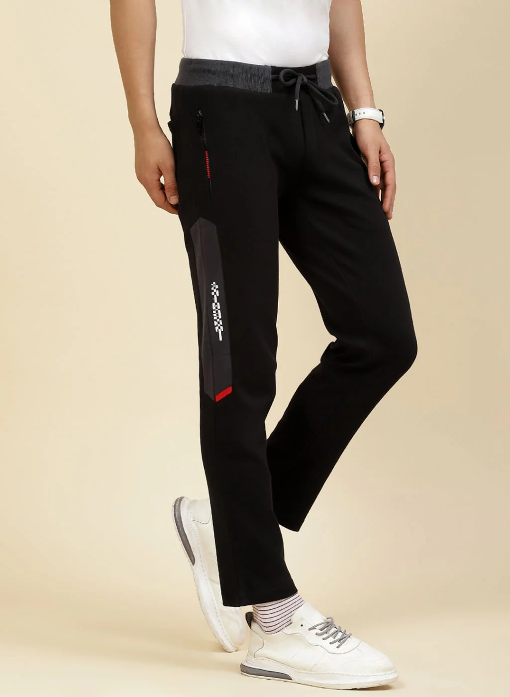 Men Black Regular Fit Lower - Image 4