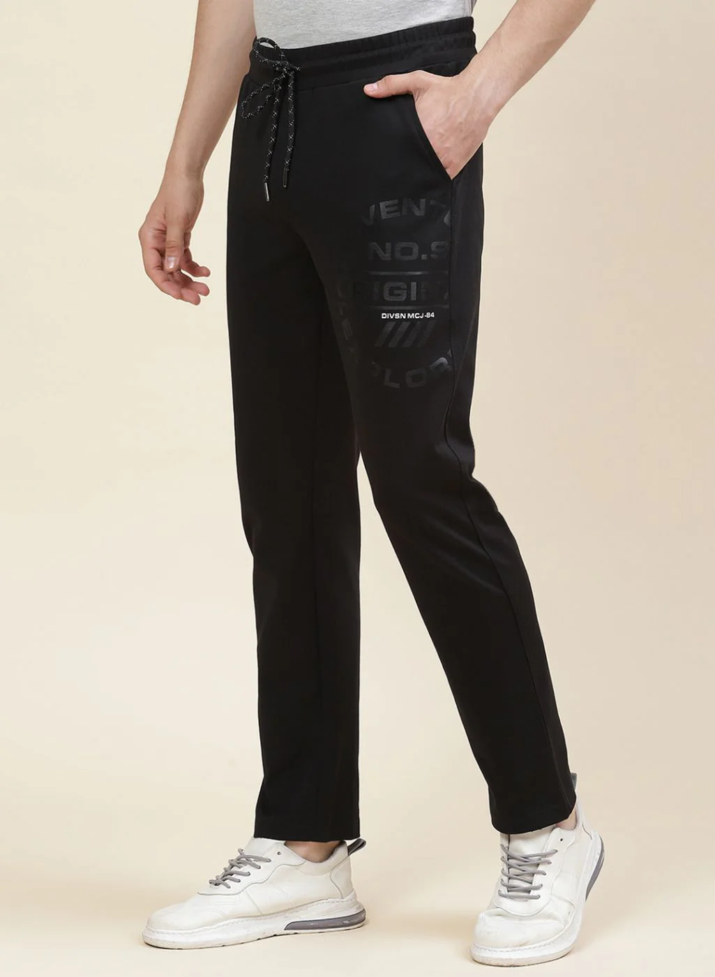 Men Black Regular Fit Lower - Image 3