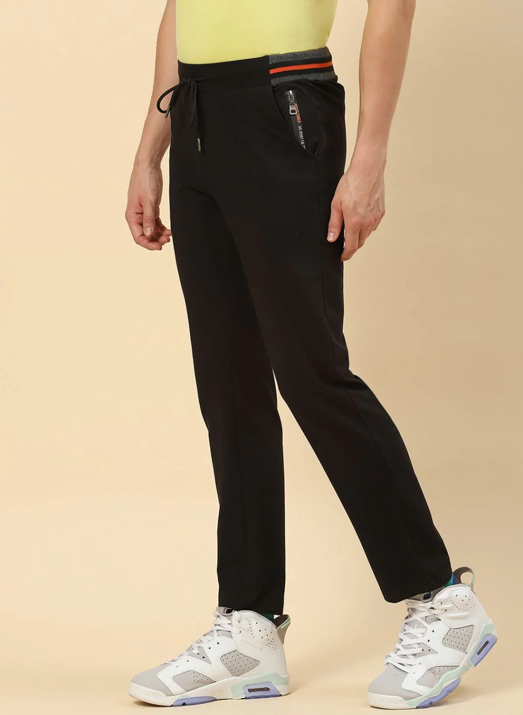 Men Black Regular Fit Lower - Image 3