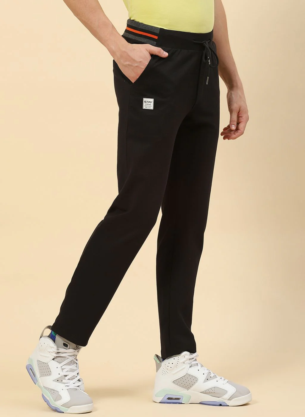 Men Black Regular Fit Lower - Image 4