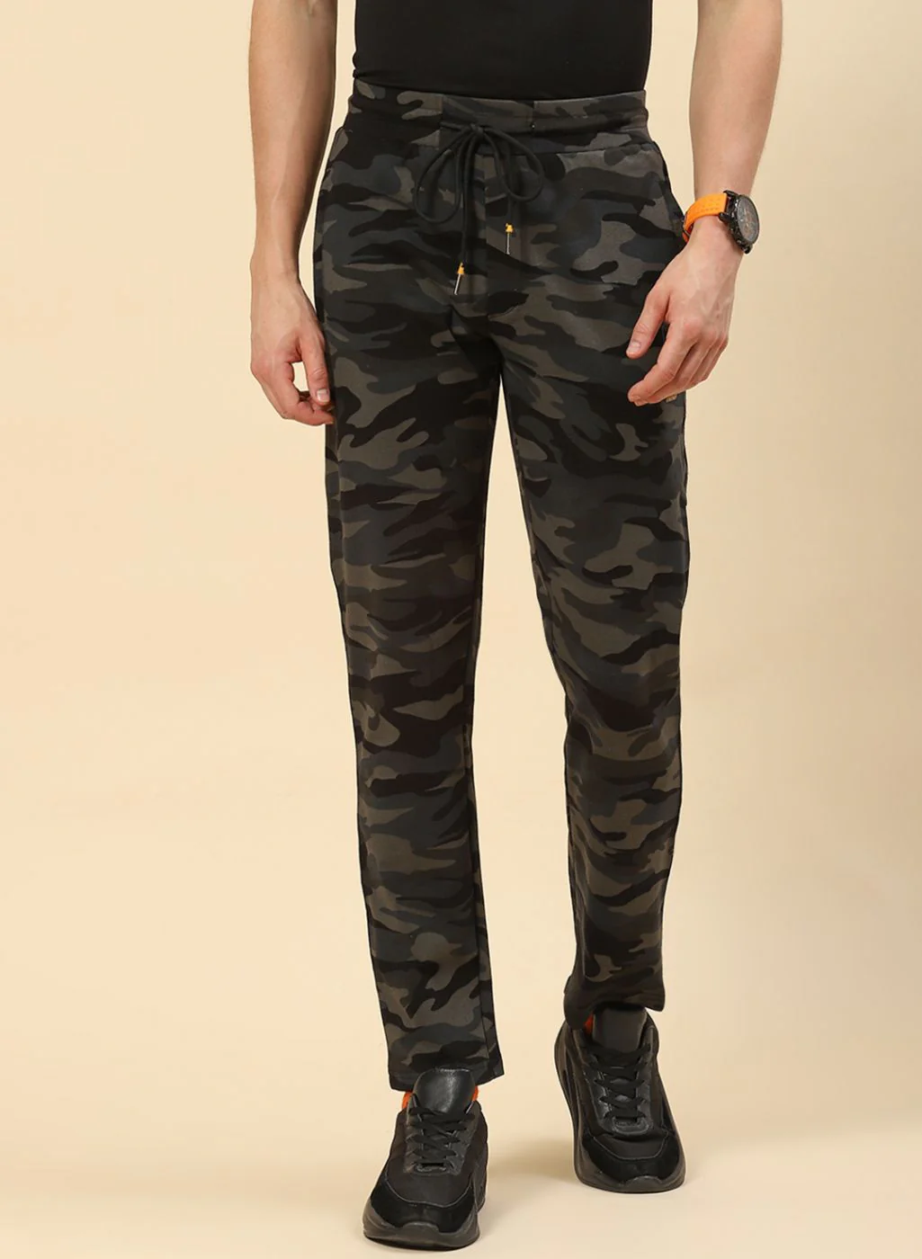 Men Black Regular Fit Lower - Image 2