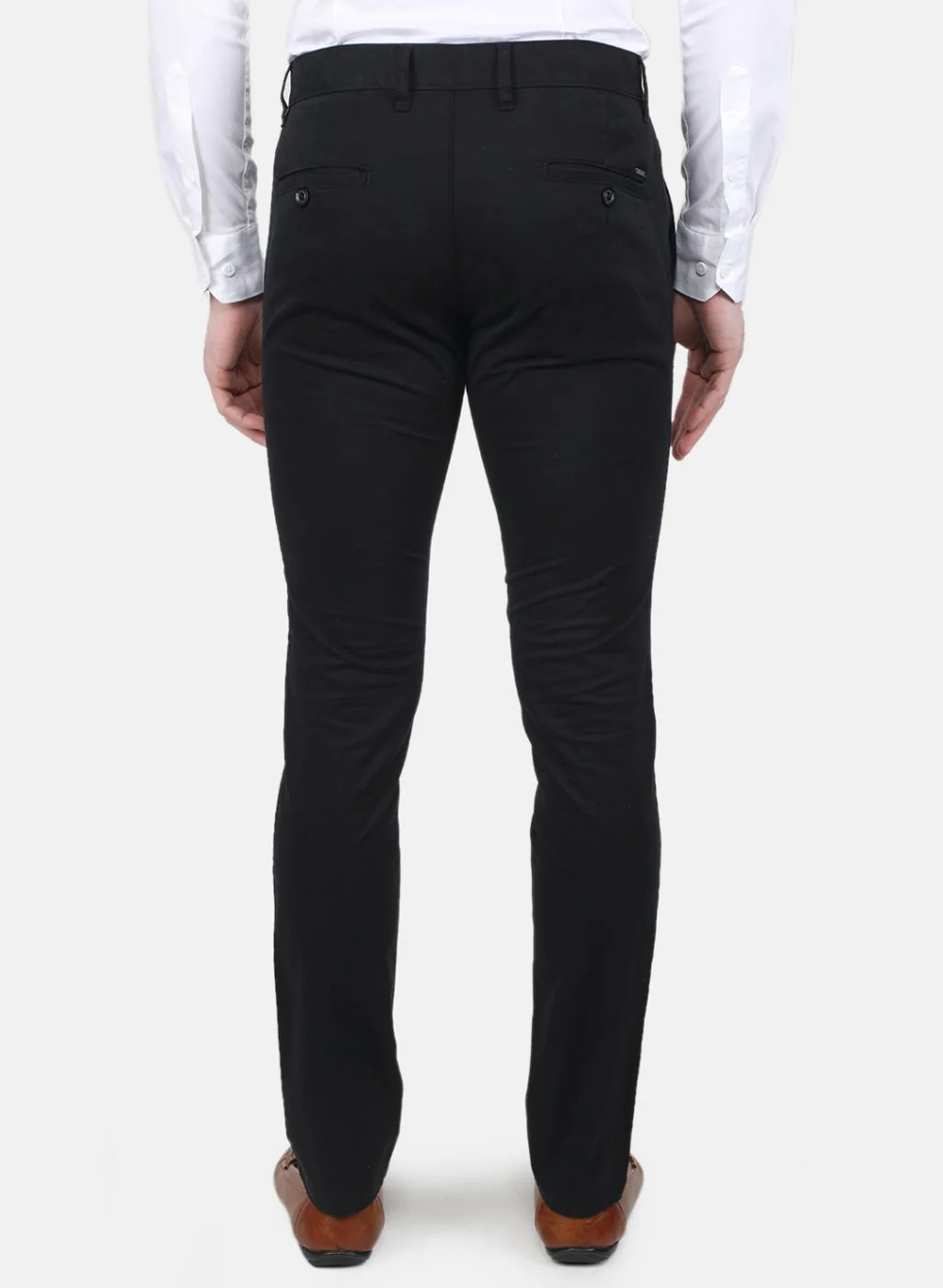 Men Black Regular Fit Trouser - Image 3