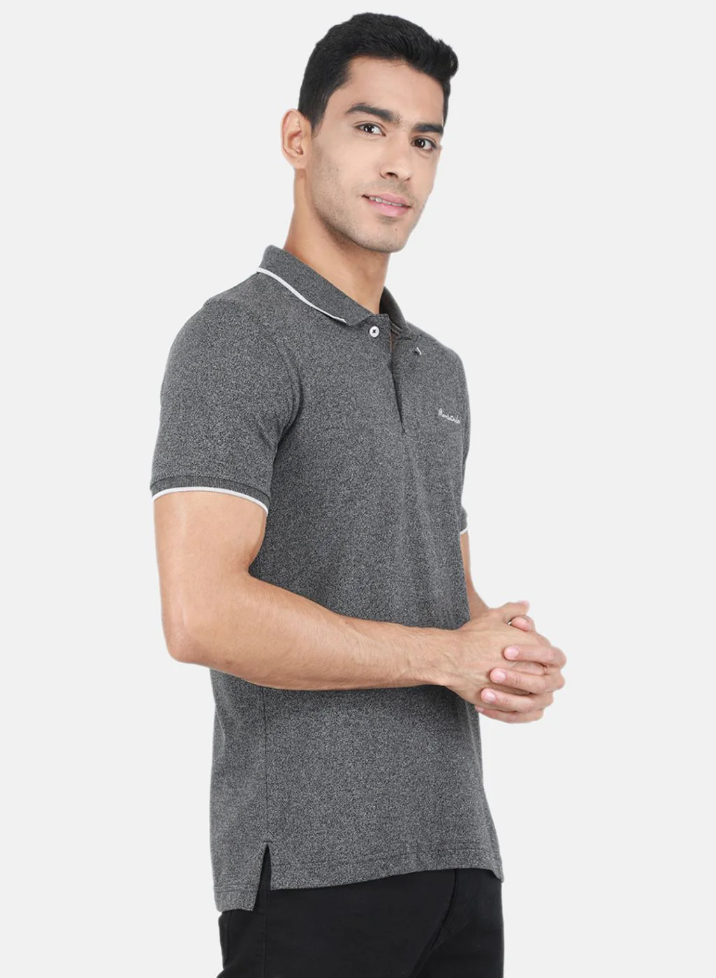 Men Black Solid T-Shirt - Image 6
