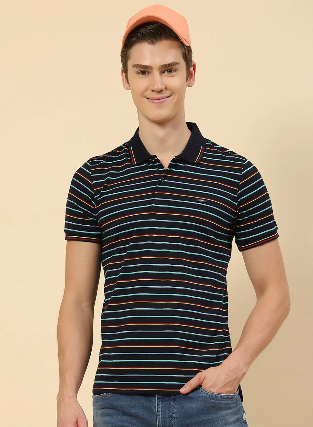 Men Black Stripe T-Shirt - Image 6