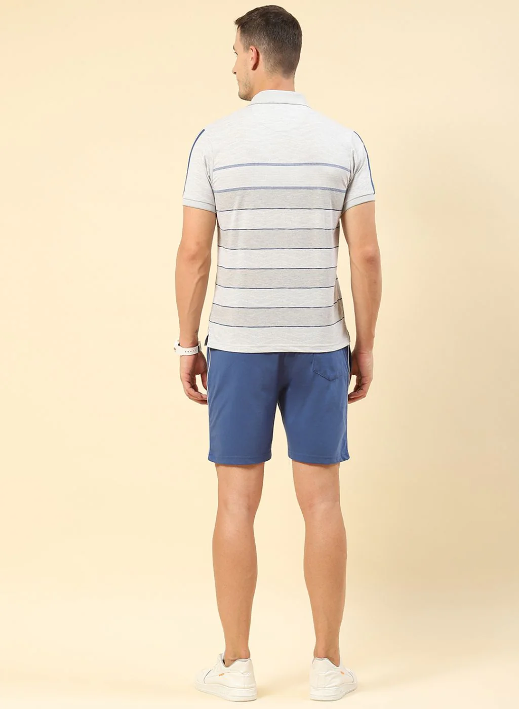 Men Blue & Grey Printed Combo Set - Image 5