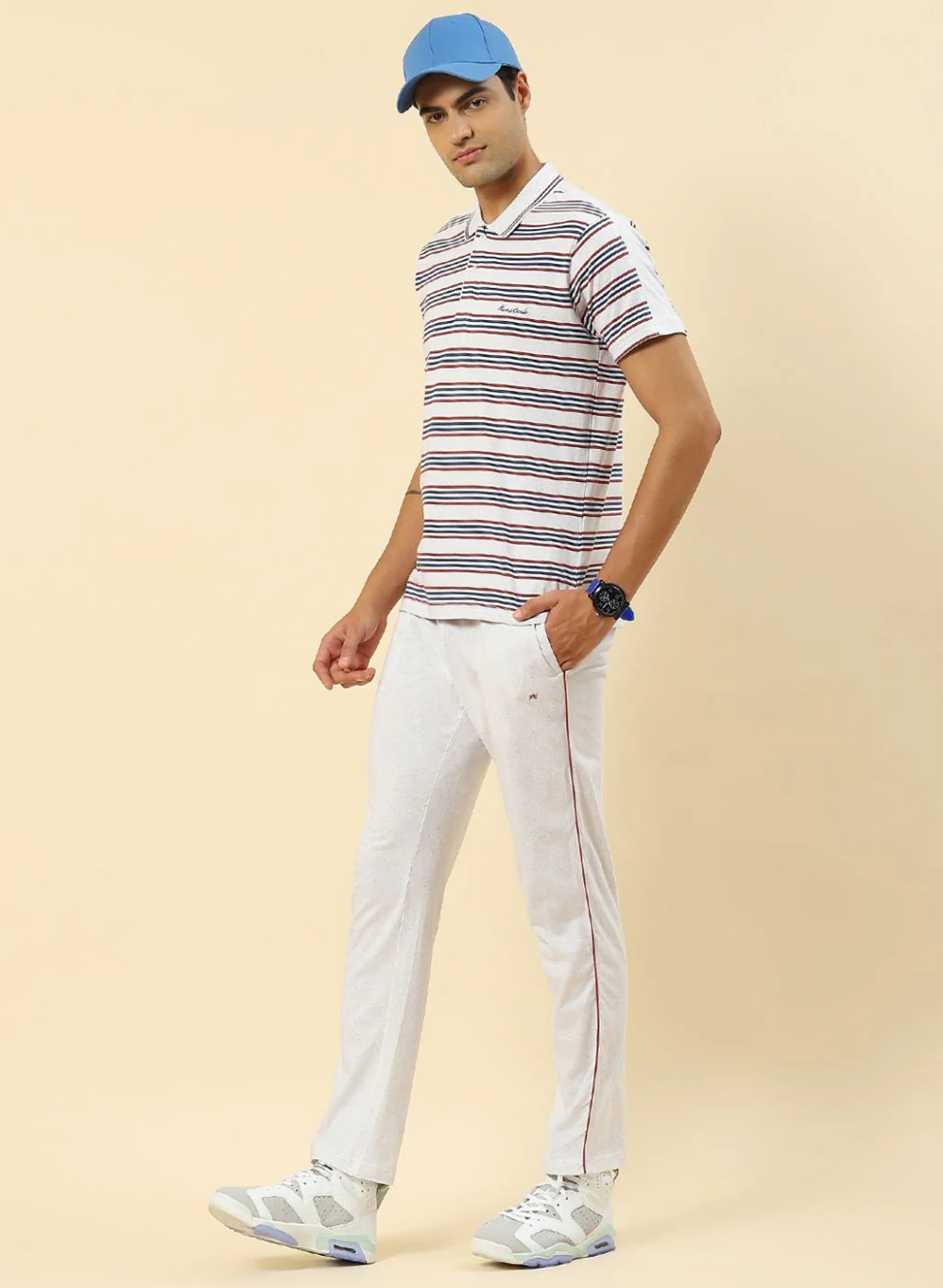 Men Blue & Grey Printed Combo Set - Image 3