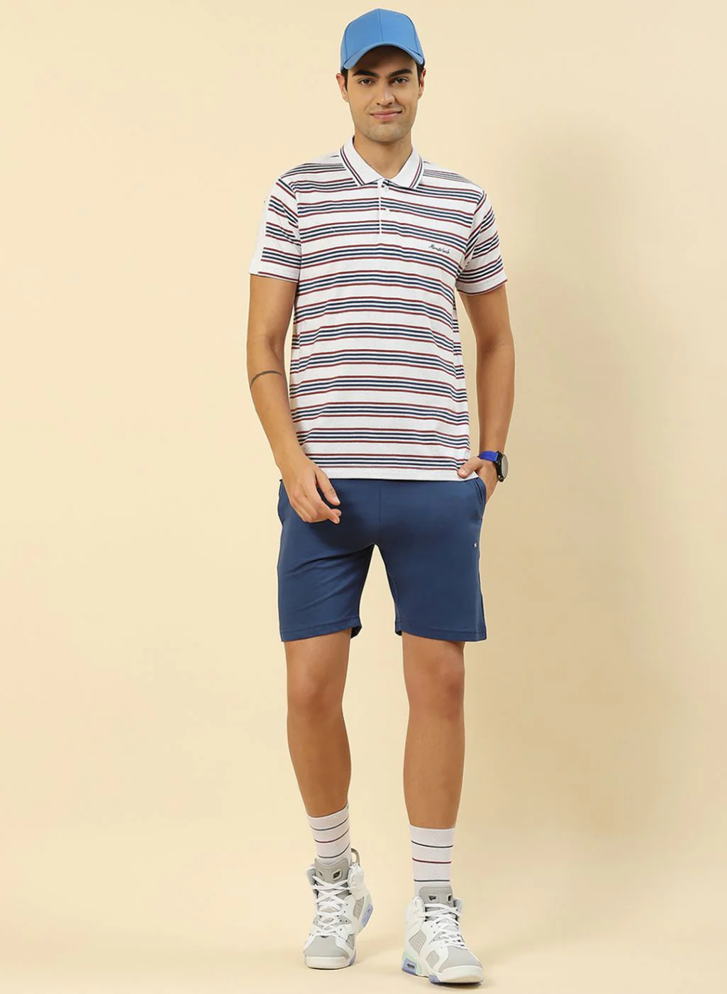 Men Blue & Grey Printed Combo Set - Image 6