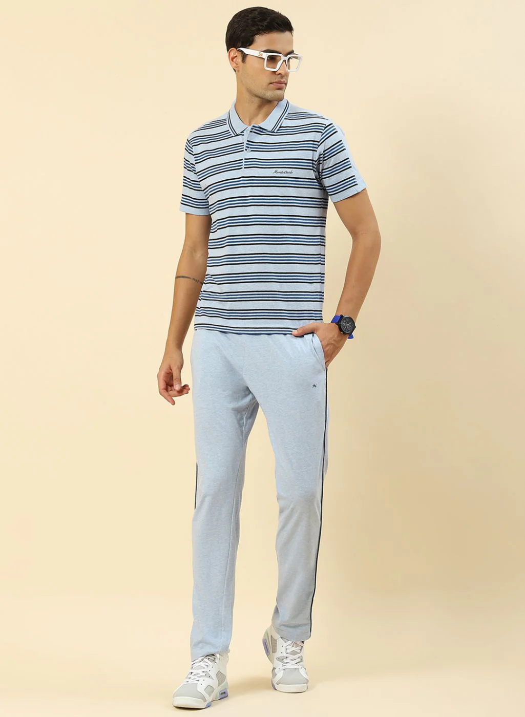 Men Blue Printed Combo Set - Image 6