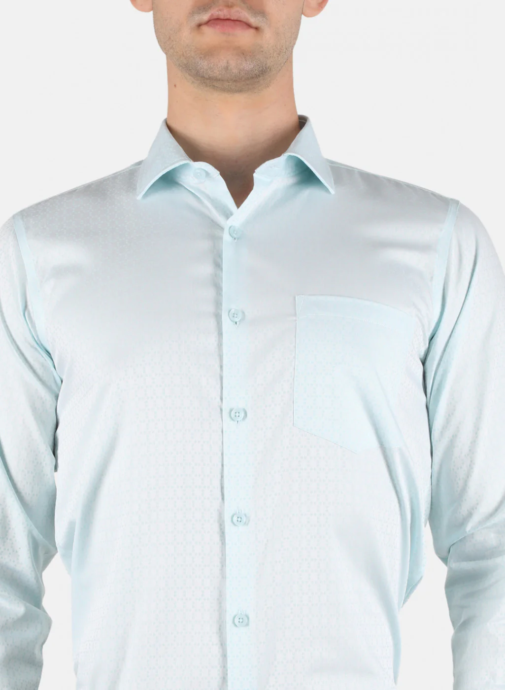 Men Blue Printed Shirt - Image 5