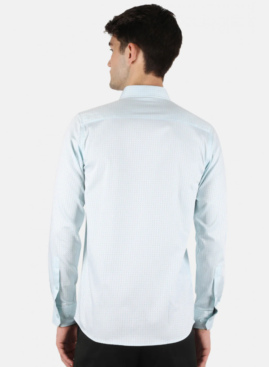 Men Blue Printed Shirt - Image 3