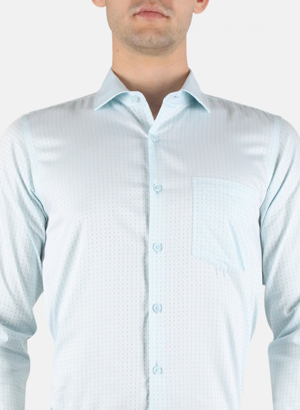 Men Blue Printed Shirt - Image 5