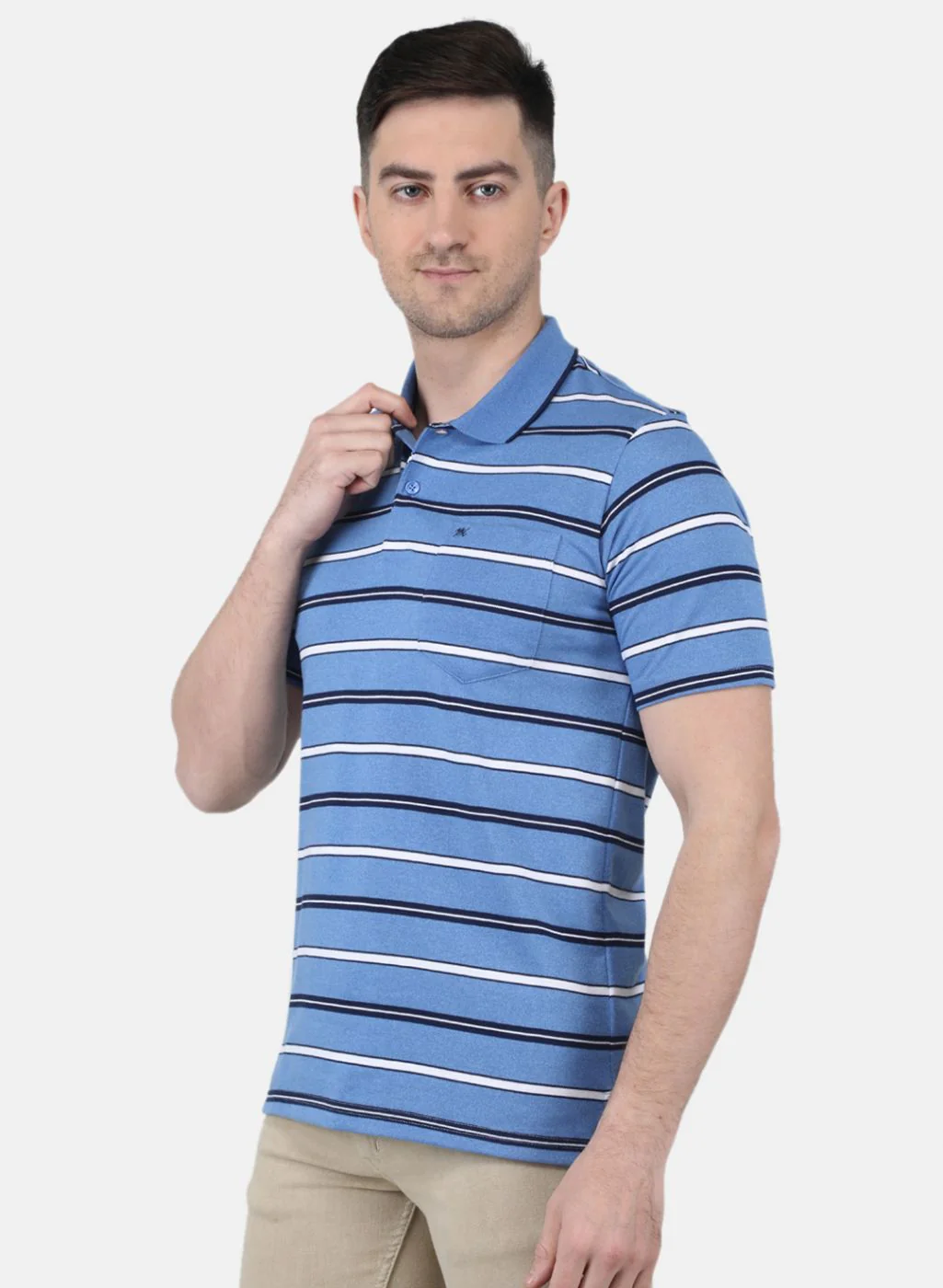 Men Blue Printed T-Shirt - Image 2
