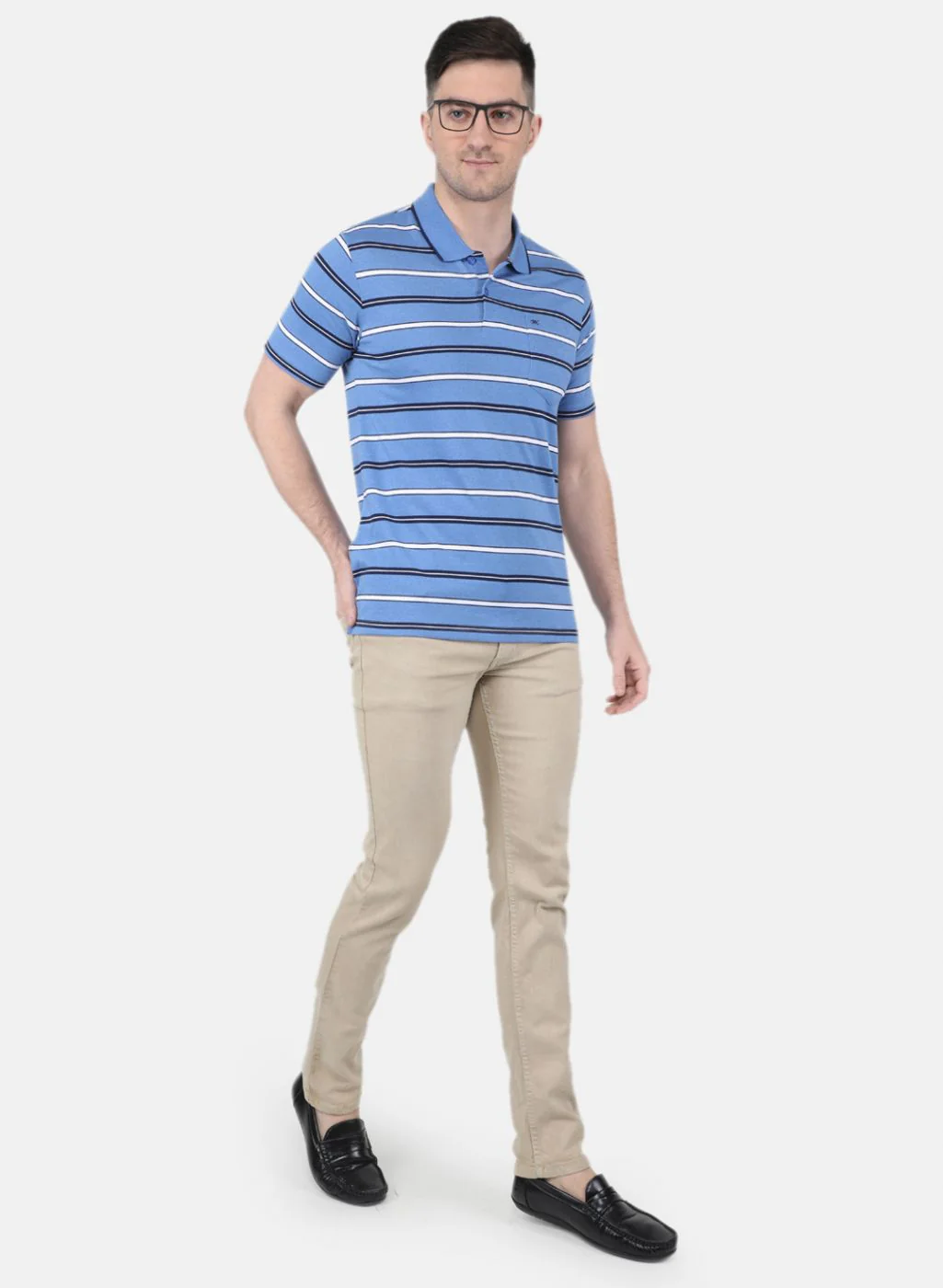 Men Blue Printed T-Shirt - Image 4