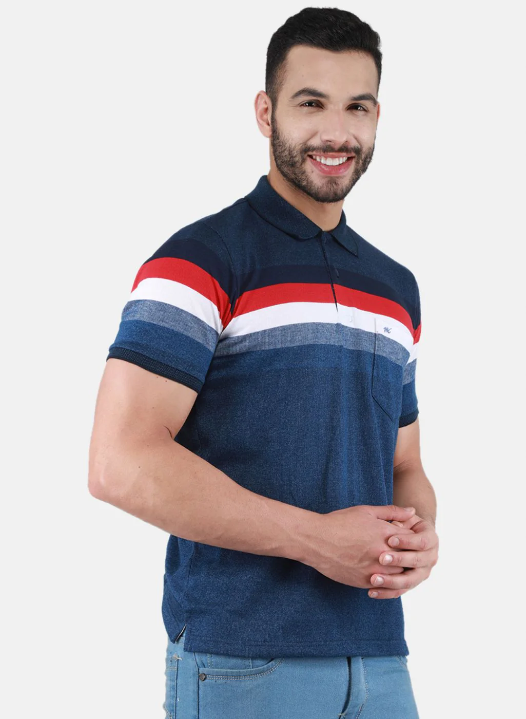 Men Blue Printed T-Shirt - Image 6