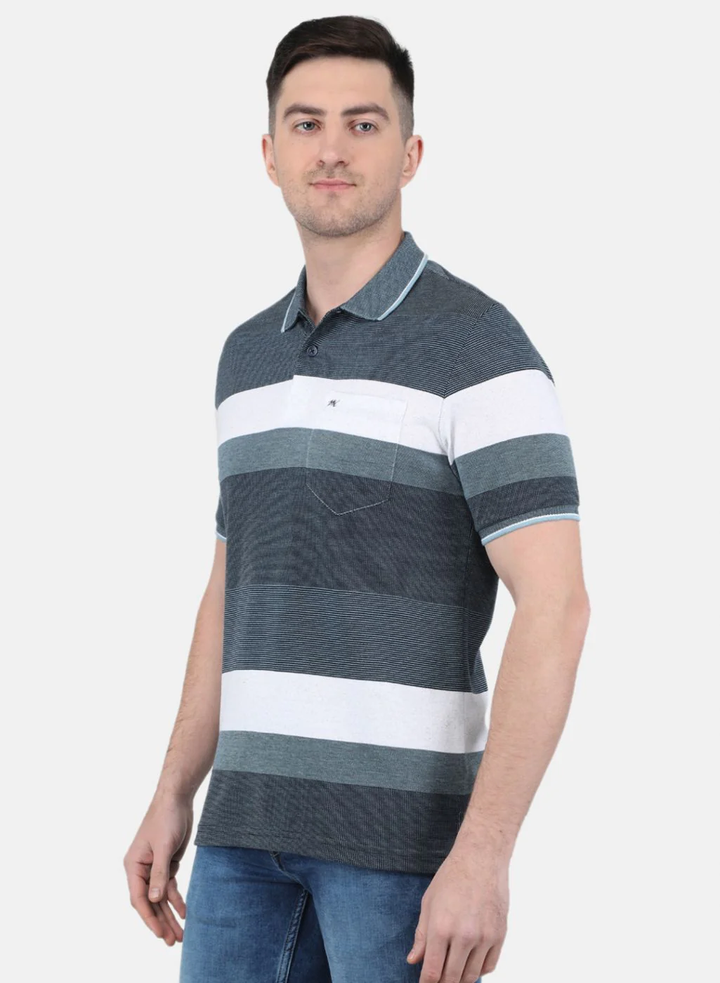 Men Blue Printed T-Shirt - Image 2