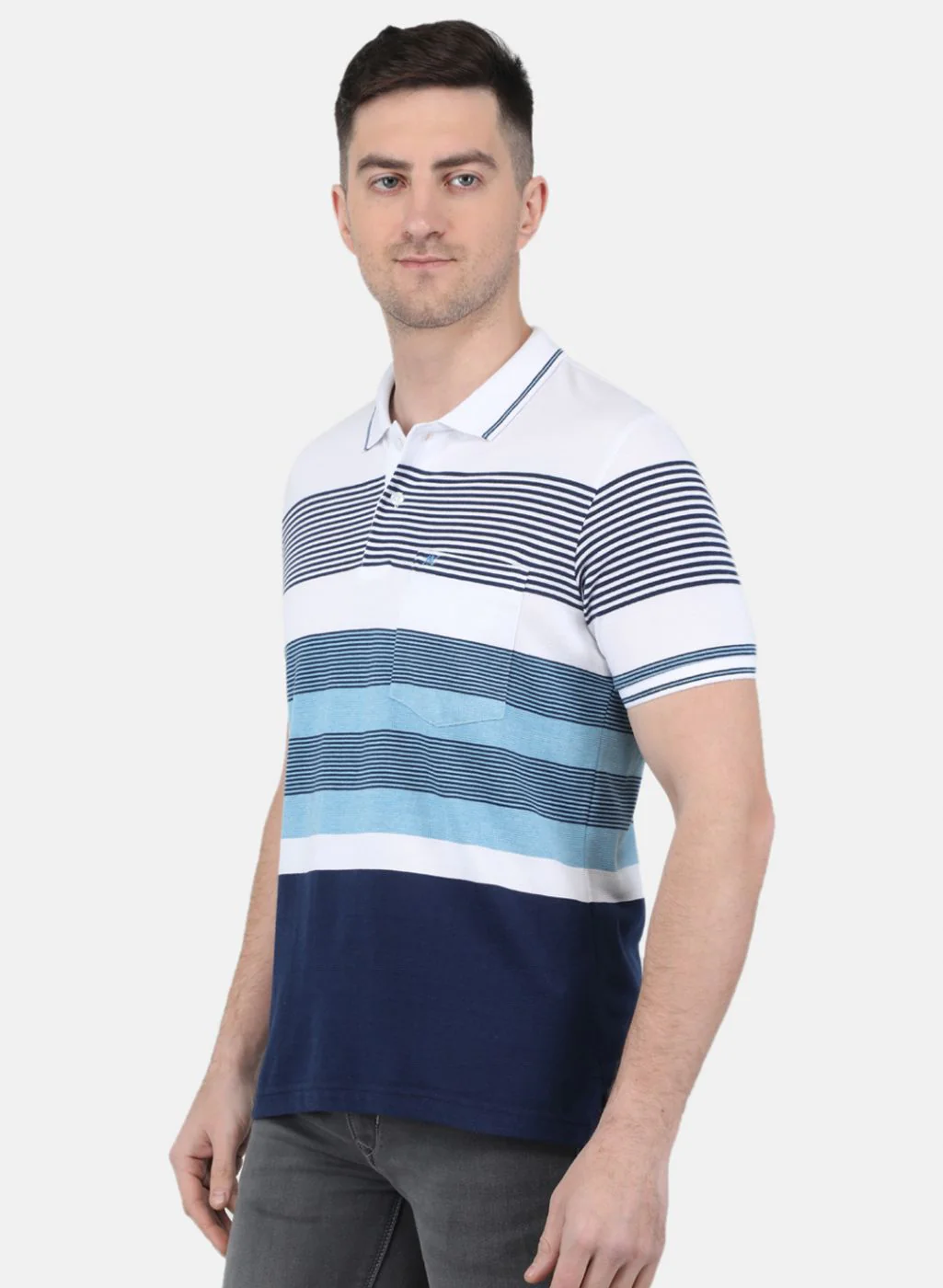 Men Blue Printed T-Shirt - Image 2