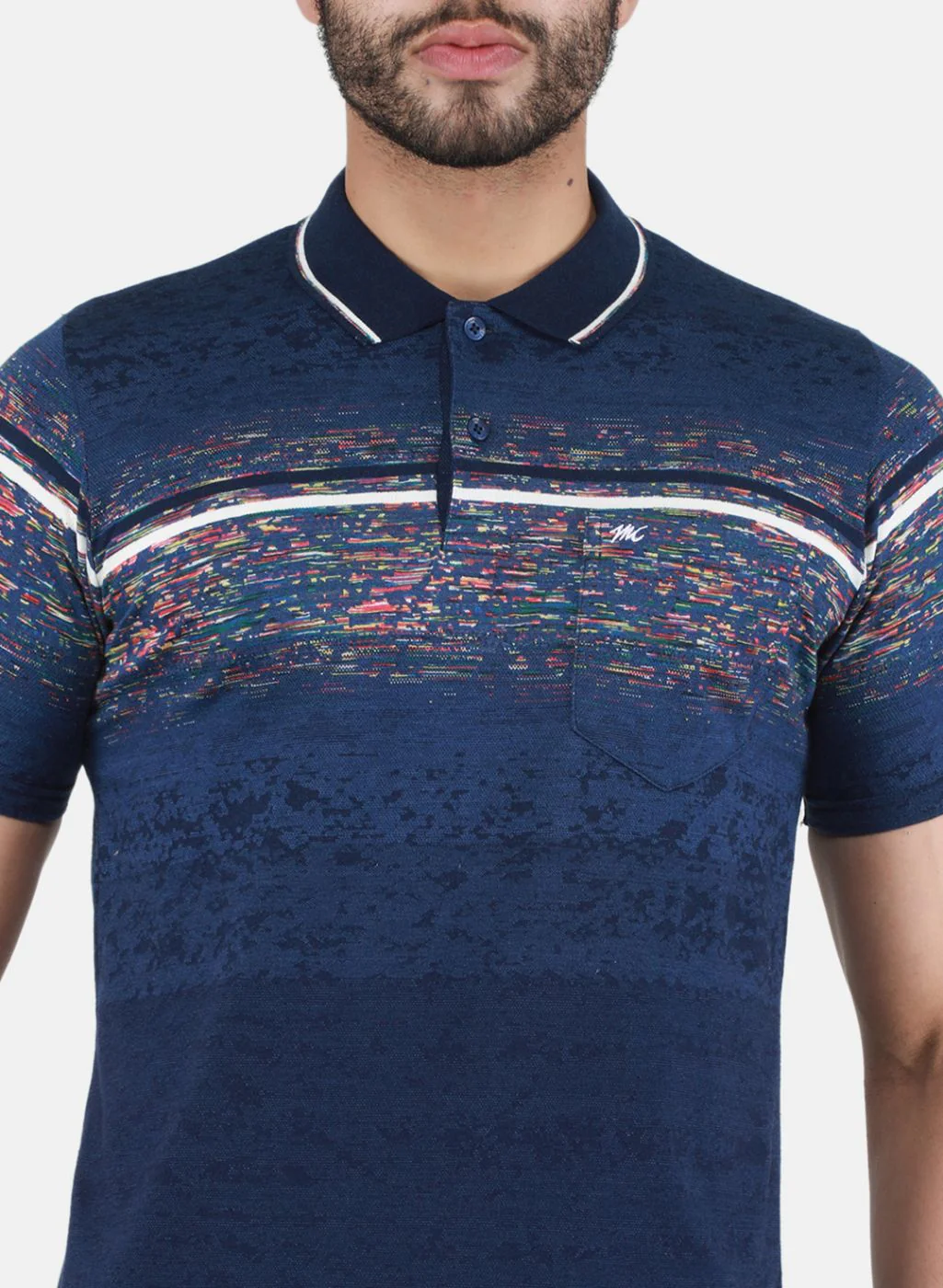 Men Blue Printed T-Shirt - Image 5
