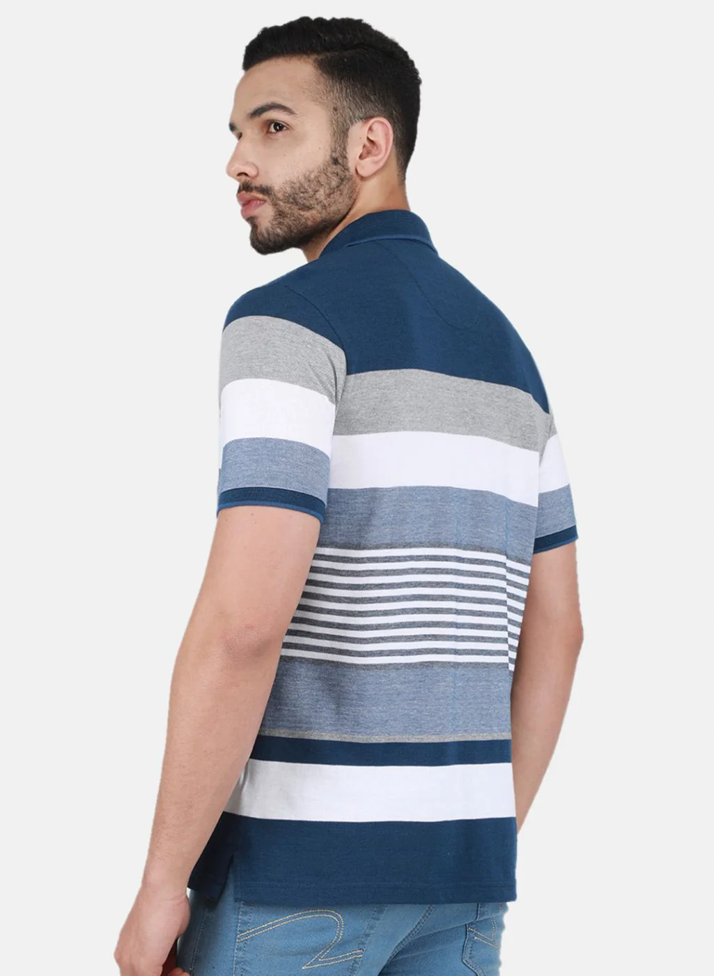 Men Blue Printed T-Shirt - Image 3