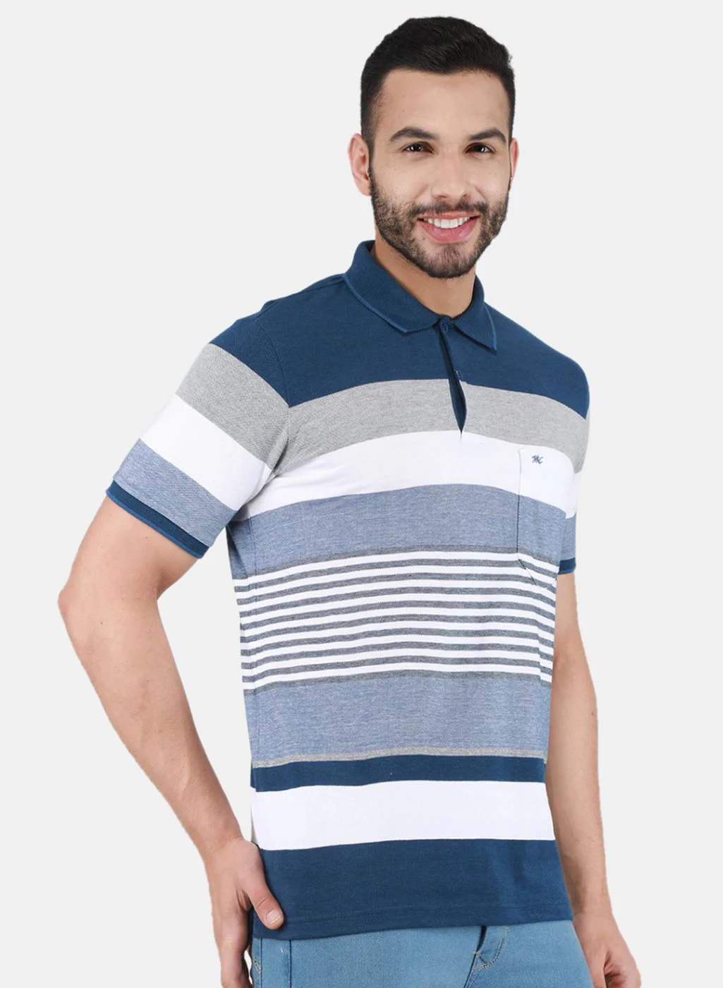 Men Blue Printed T-Shirt - Image 6