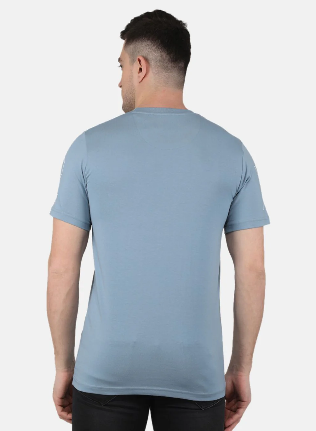 Men Blue Printed T-Shirt - Image 3