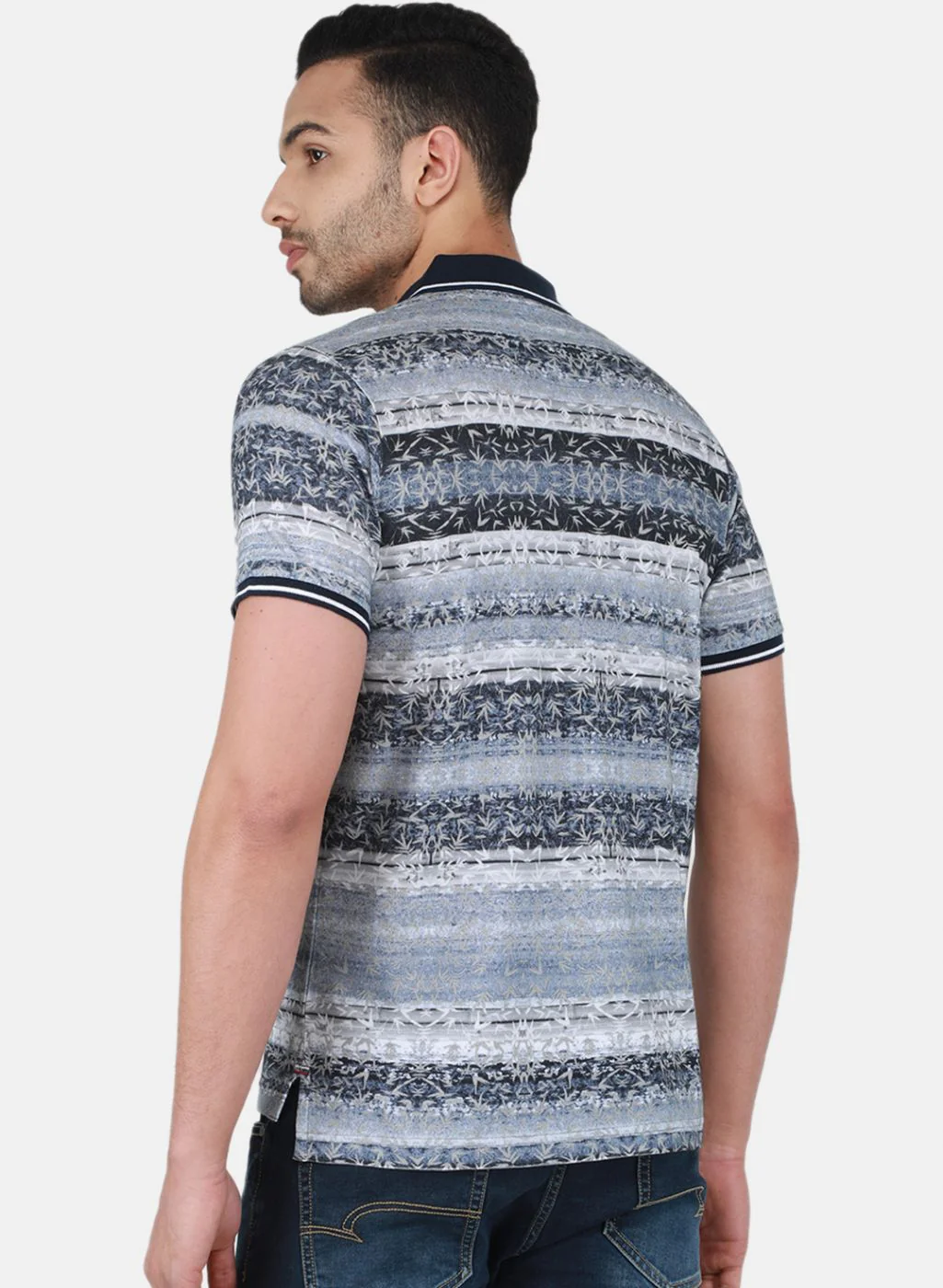 Men Blue Printed T-Shirt - Image 3