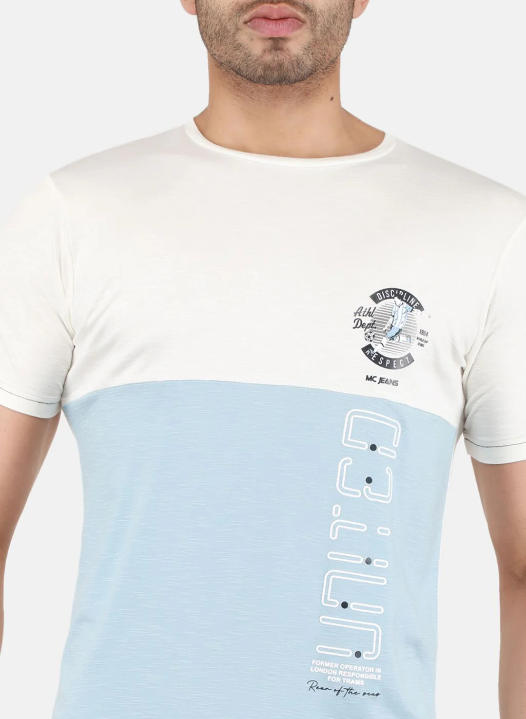 Men Blue Printed T-Shirt - Image 5
