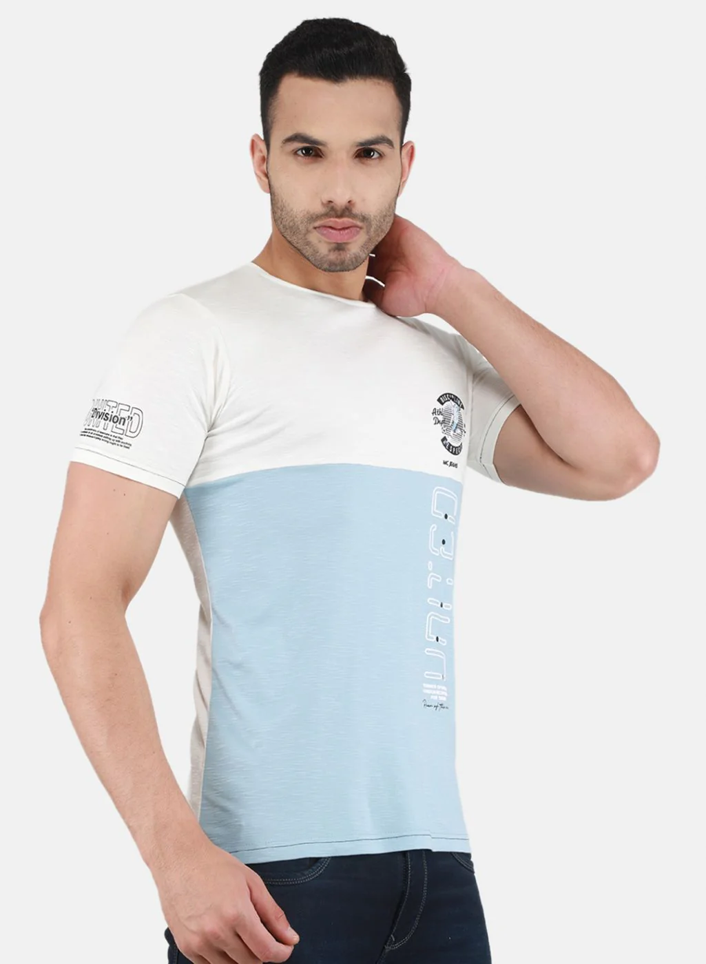 Men Blue Printed T-Shirt - Image 6