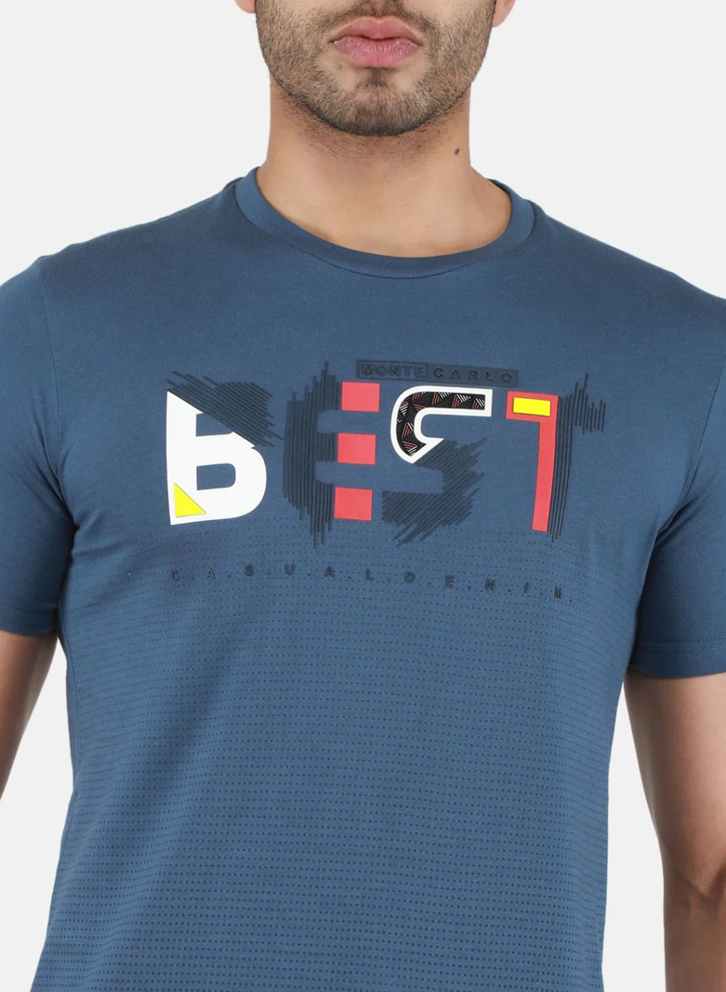 Men Blue Printed T-Shirt - Image 5