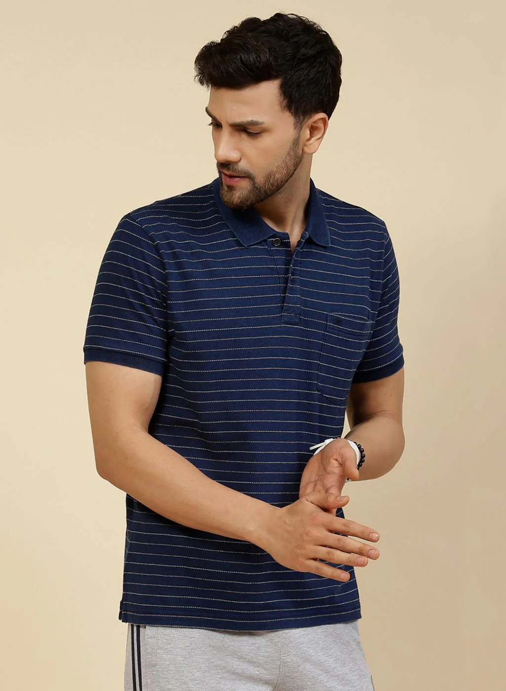 Men Blue Printed T-Shirt - Image 4