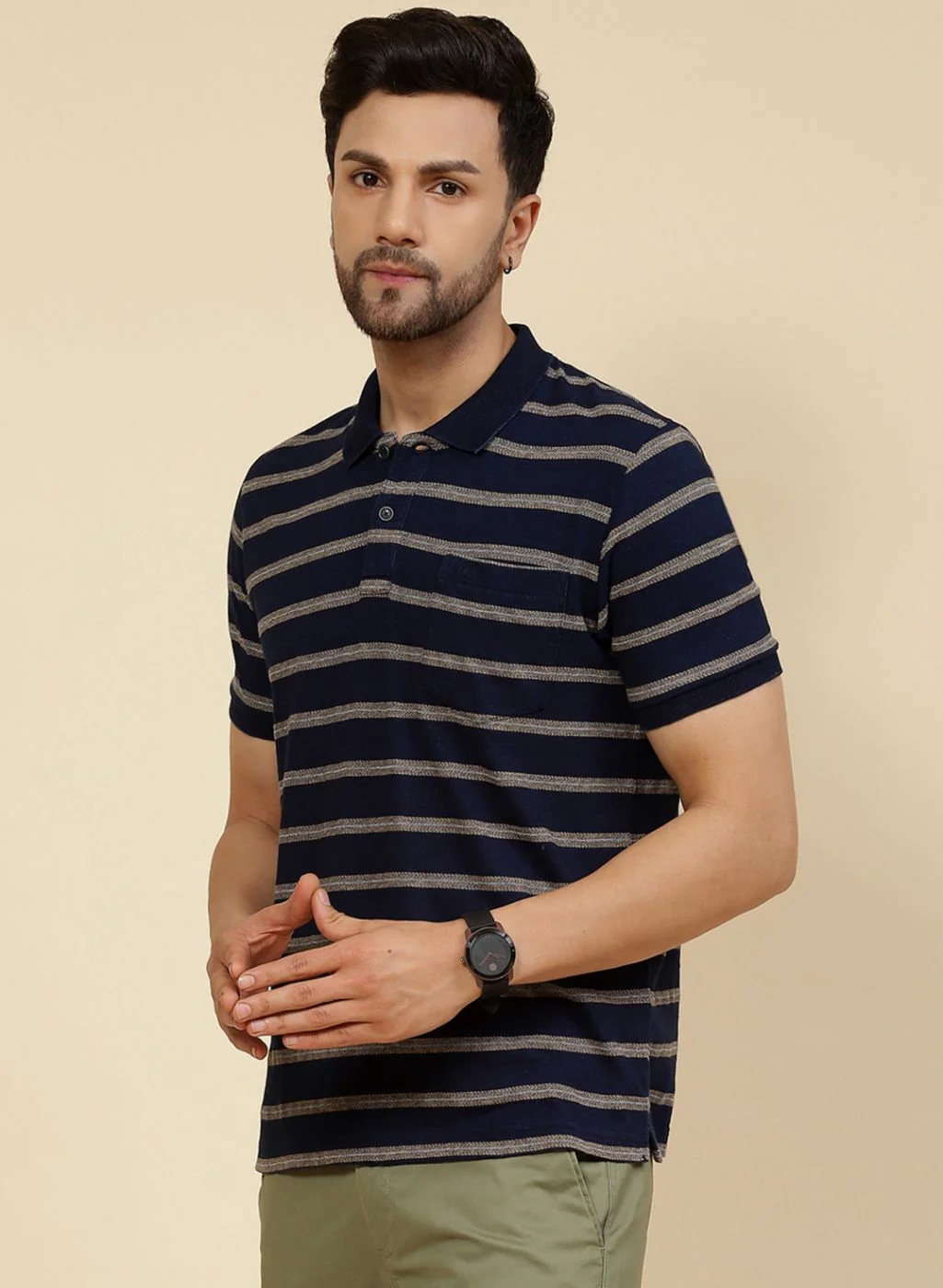 Men Blue Printed T-Shirt - Image 3