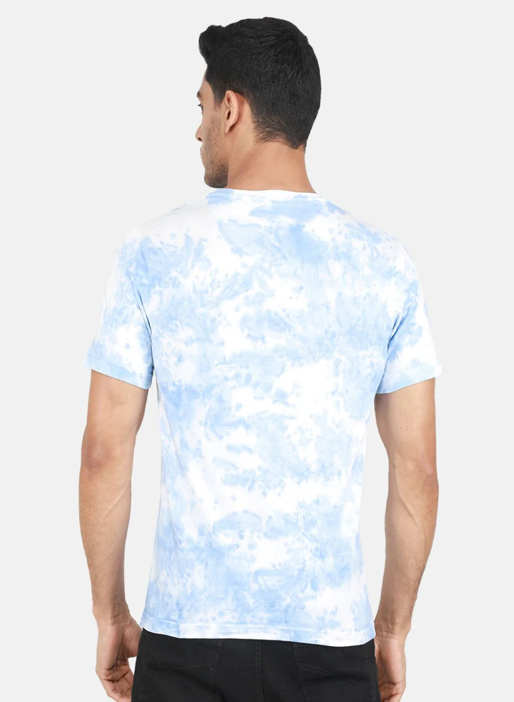 Men Blue Printed T-Shirt - Image 3