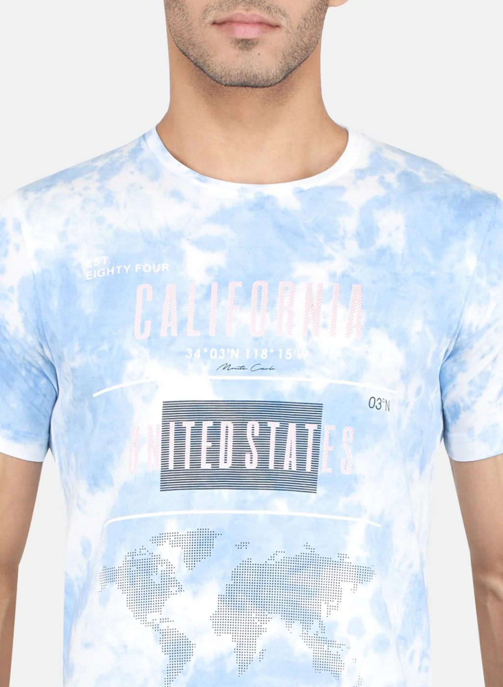 Men Blue Printed T-Shirt - Image 5
