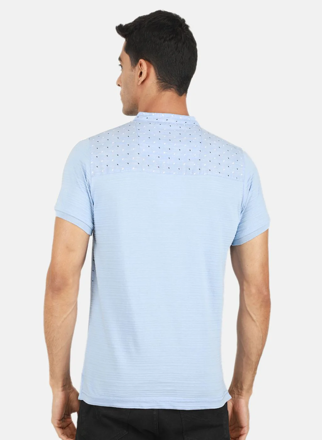 Men Blue Printed T-Shirt - Image 3