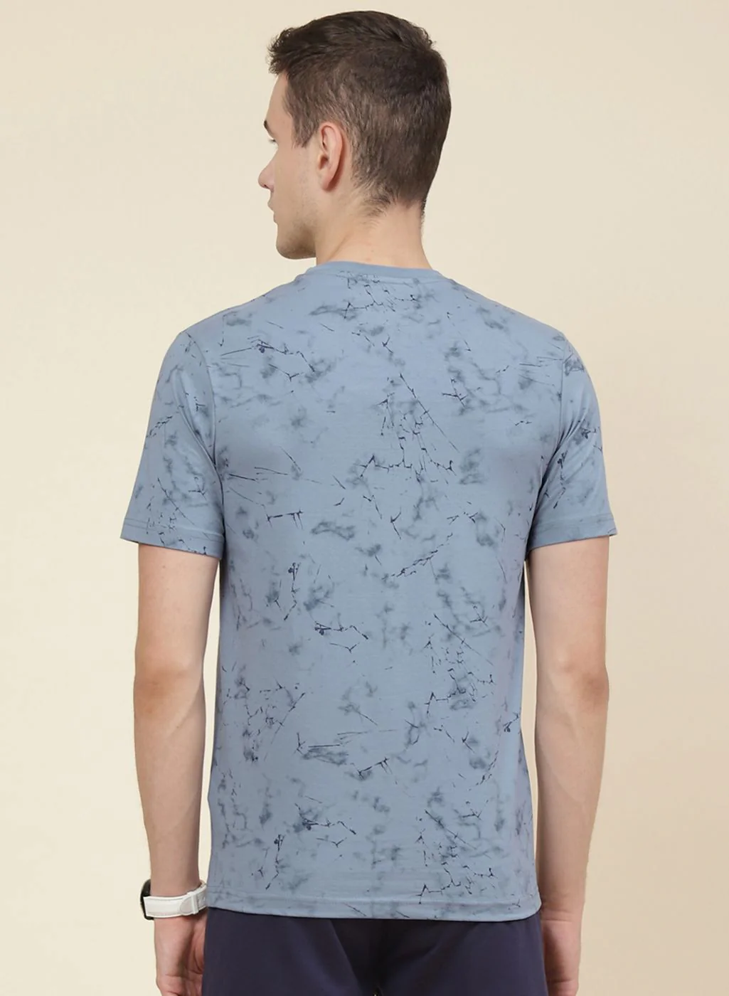 Men Blue Printed T-Shirt - Image 5