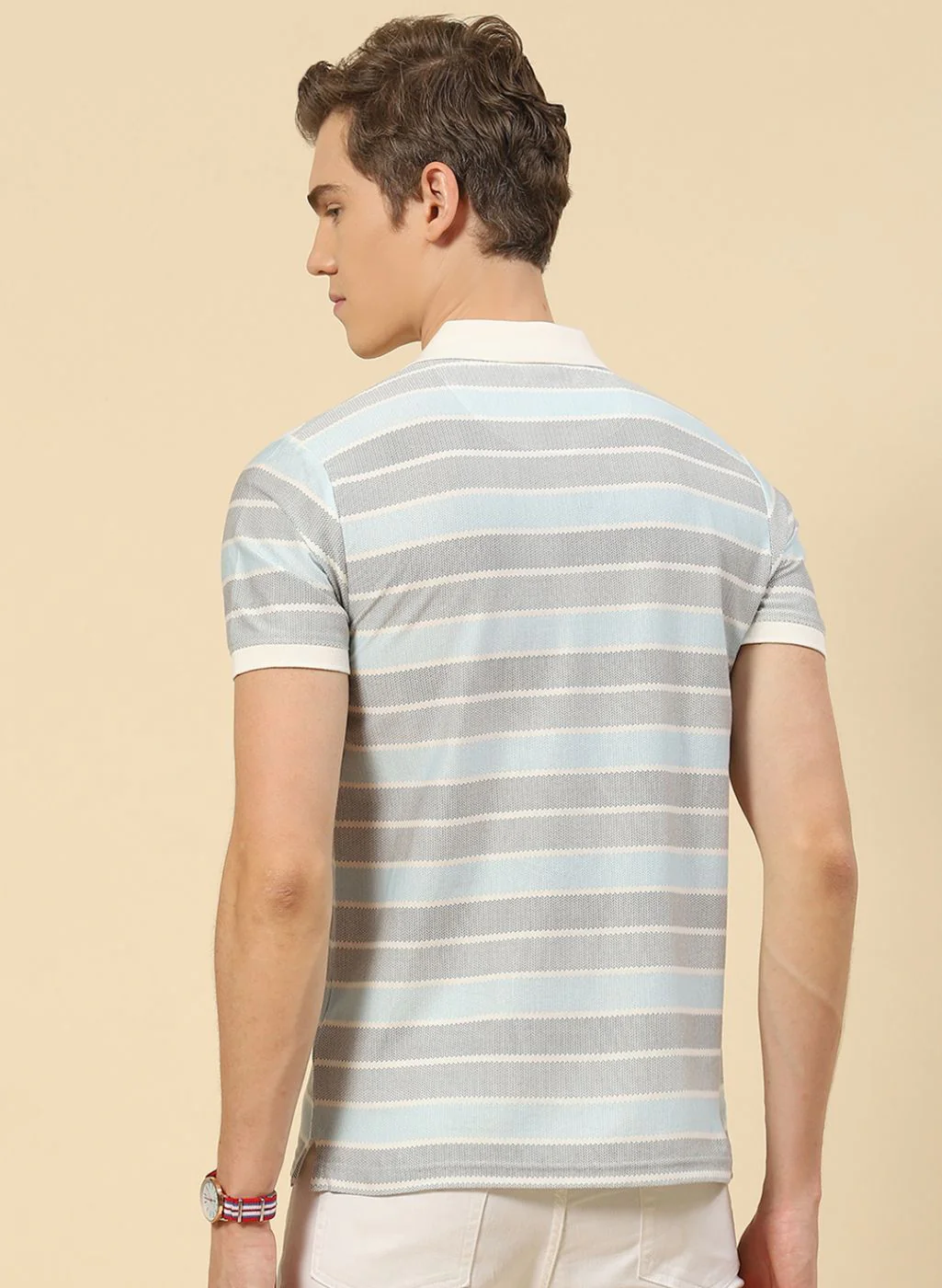 Men Blue Printed T-Shirt - Image 4