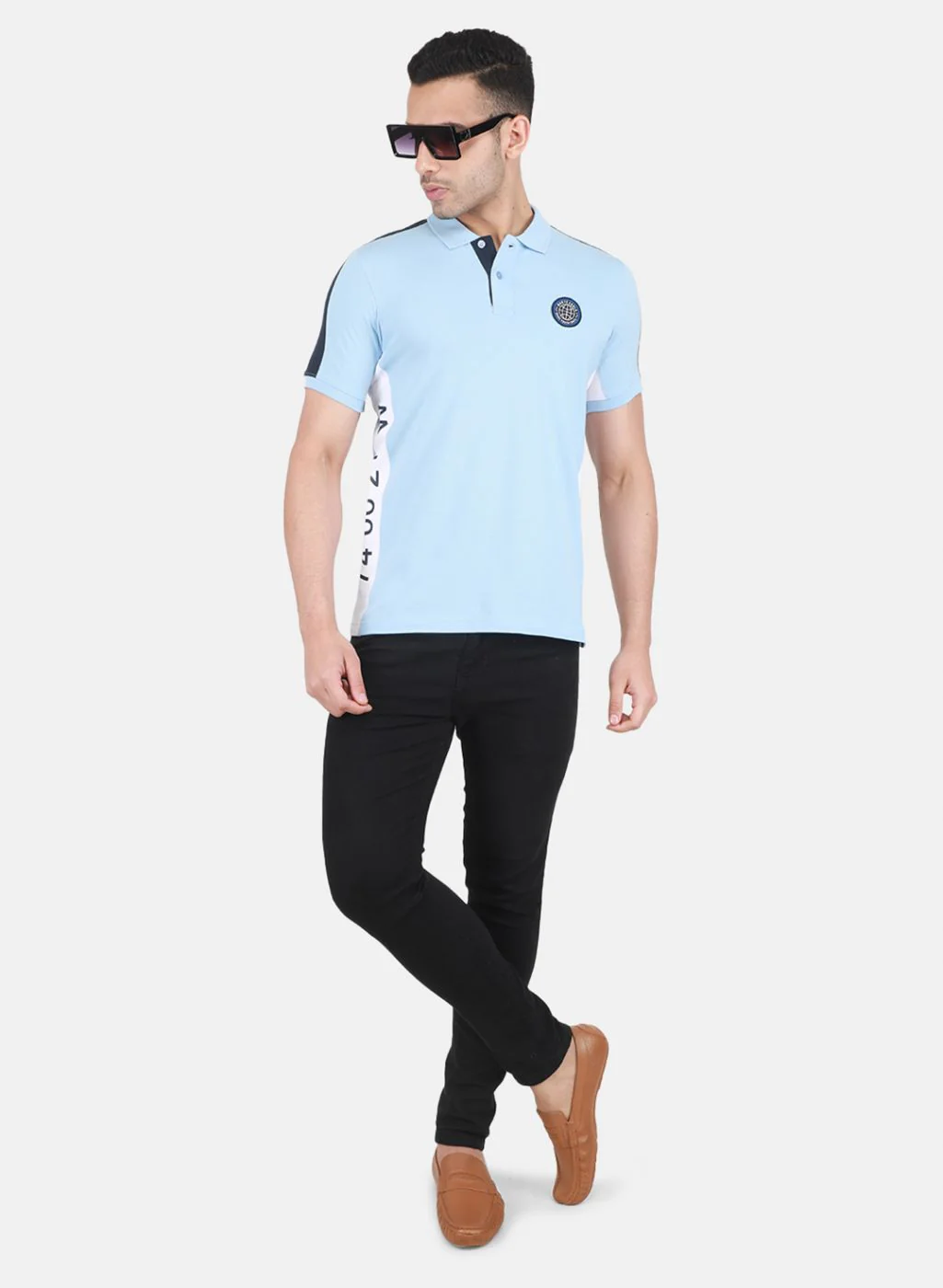 Men Blue Printed T-Shirt - Image 4