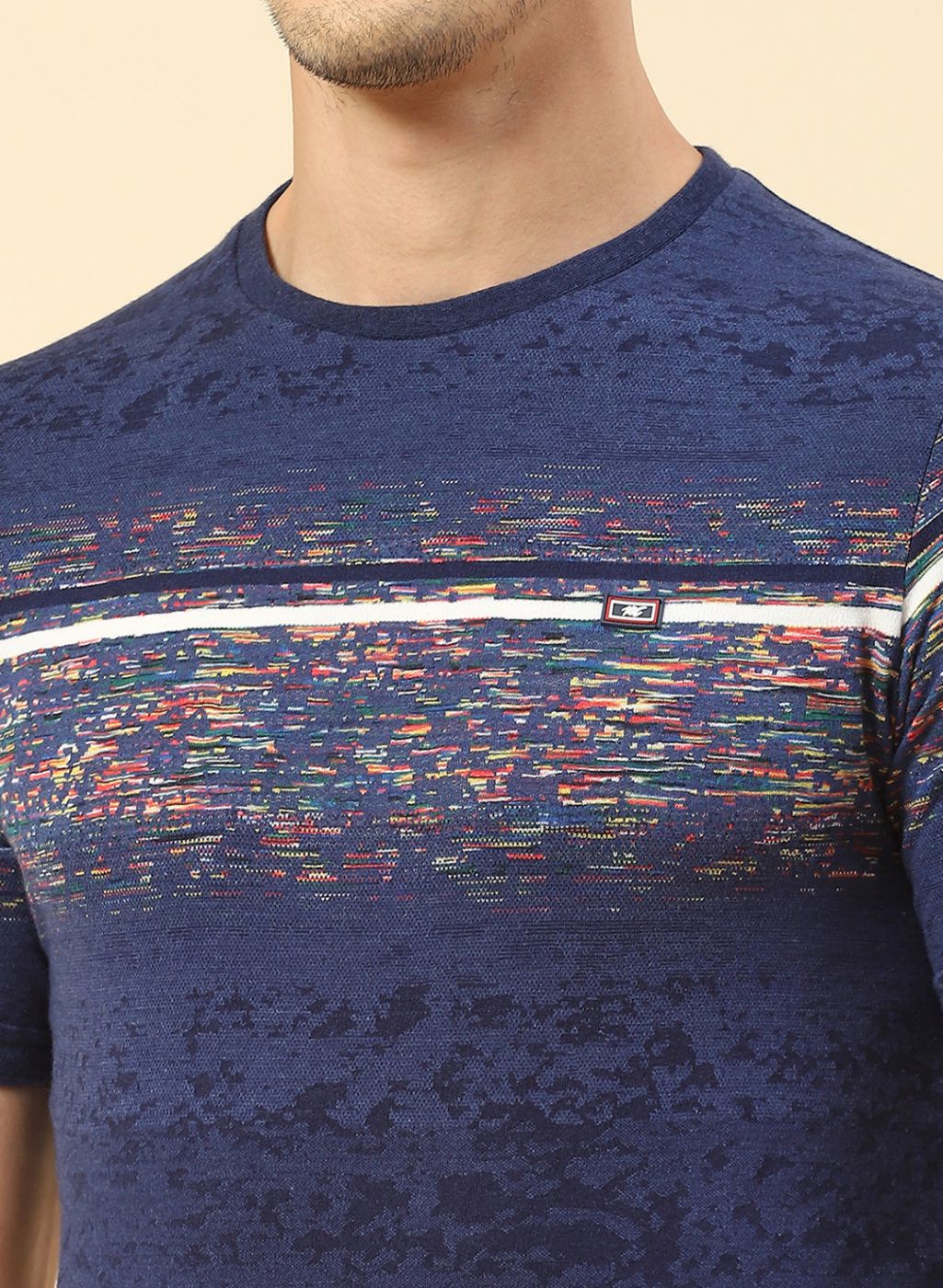 Men Blue Printed T-Shirt - Image 6