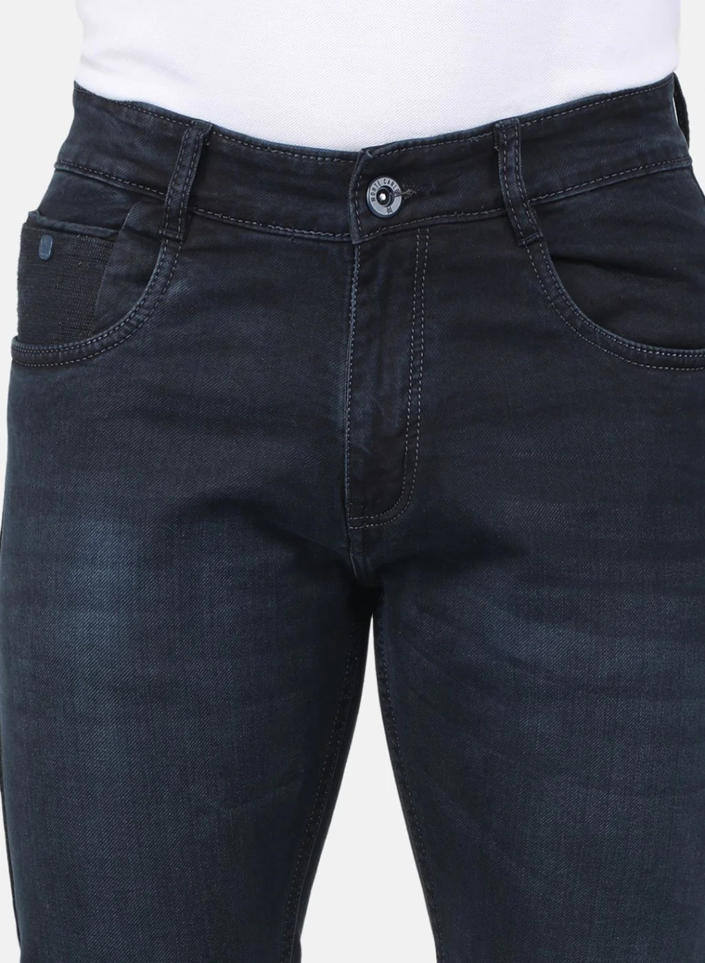 Men Blue Regular Fit Denim - Image 5