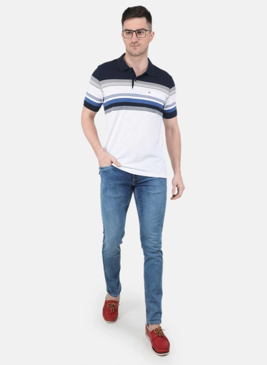 Men Blue Regular Fit Denim - Image 4