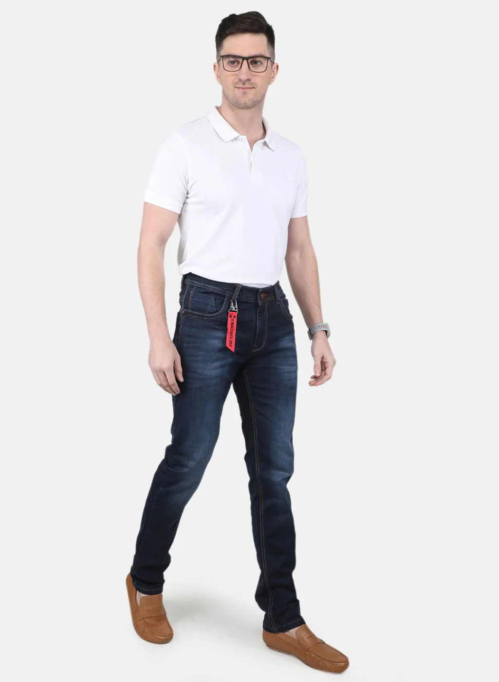 Men Blue Regular Fit Denim - Image 4