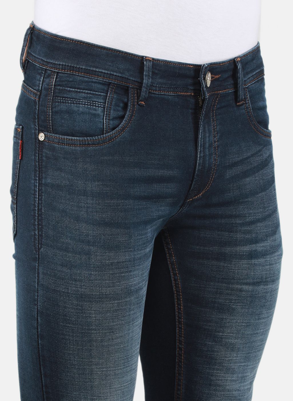 Men Blue Straight Fit Denim - Image 5