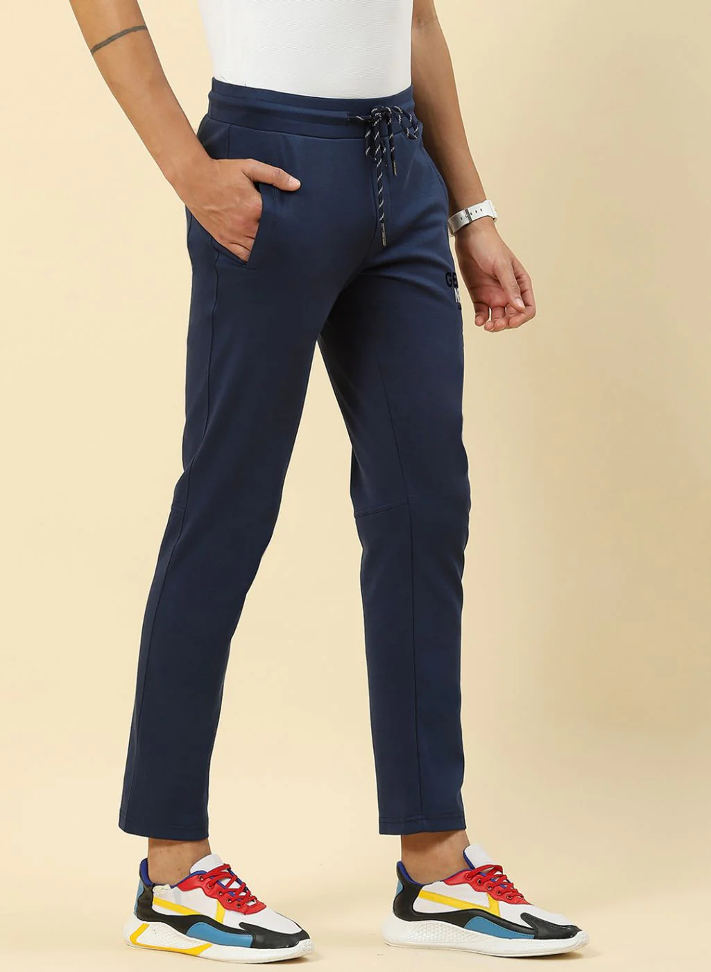 Men Blue Regular Fit Lower - Image 4