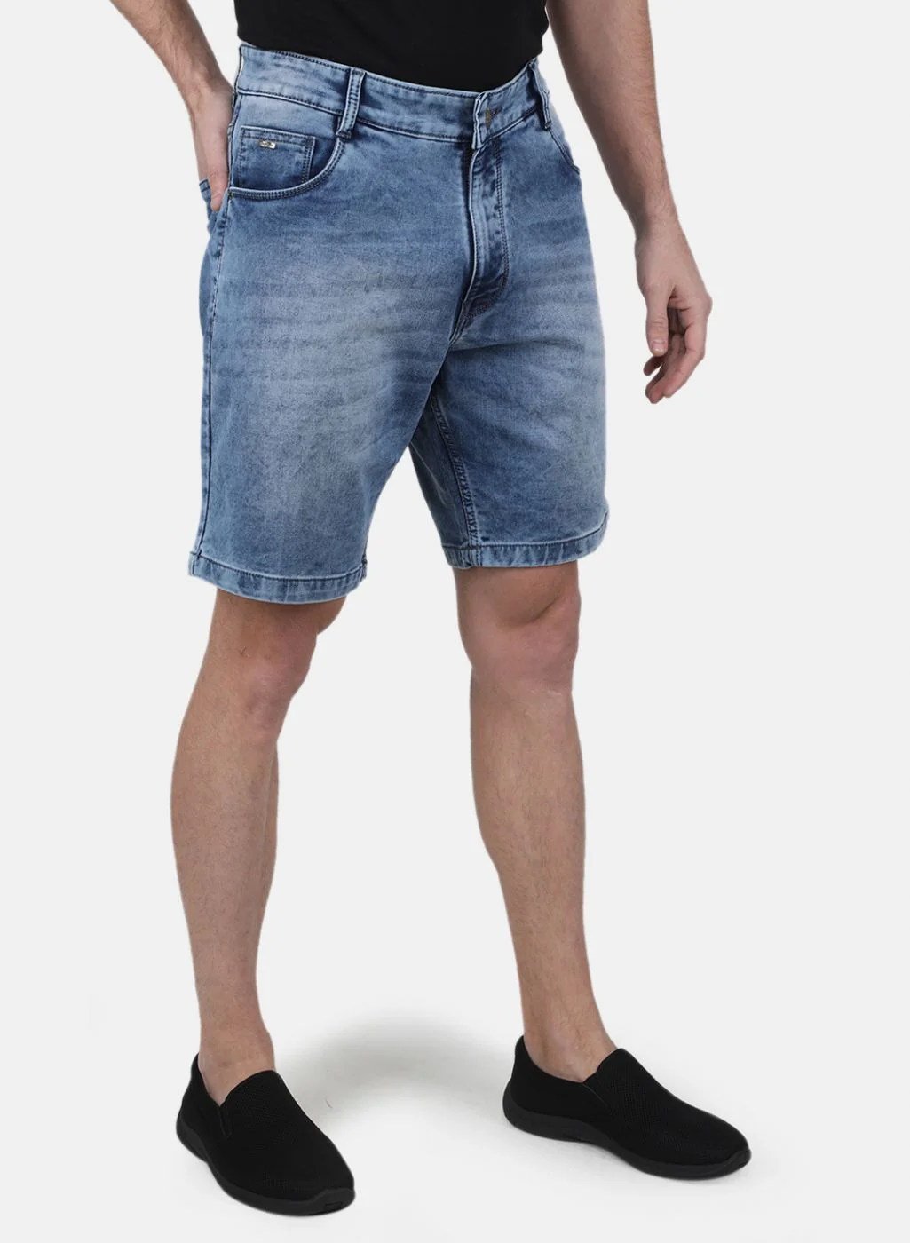 Men Blue Solid Short - Image 6