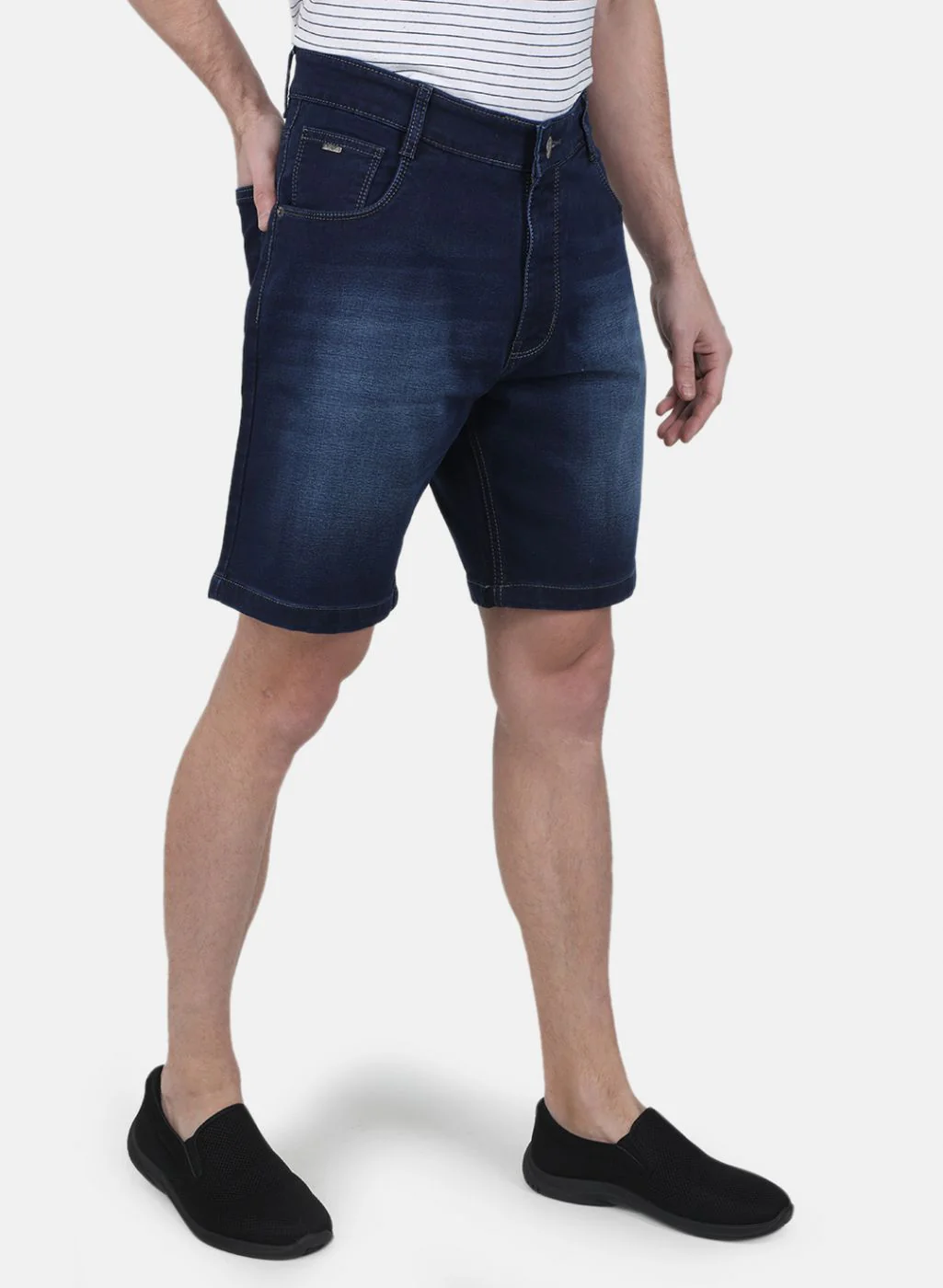 Men Blue Solid Short - Image 6